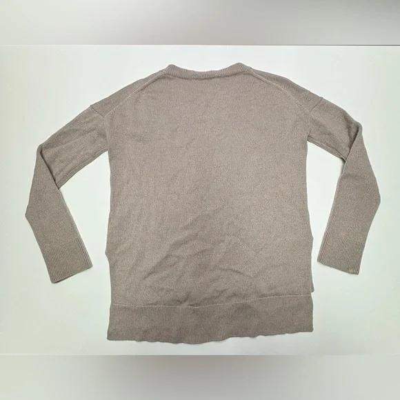 Babaton By Aritzia Womens Large Soft Brown 100% Merino Wool Crewneck Sweater Lux - Picture 9 of 9